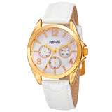 August Steiner Quartz Silver Dial Ladies Watch AS8191YGW - The Watches Men & Co