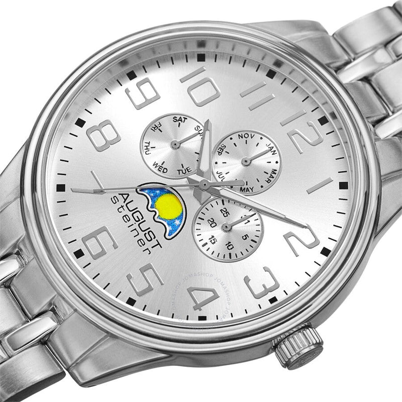 August Steiner Quartz Silver Dial Men's Watch AS8174SS - The Watches Men & Co #2