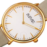 August Steiner Quartz White Dial Beige Leather Ladies Watch AS8187WTG - The Watches Men & Co #2