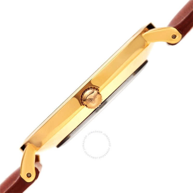 August Steiner Quartz White Dial Brown Leather Ladies Watch AS8247YGBR - The Watches Men & Co #3