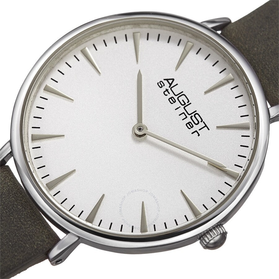 August Steiner Quartz White Dial Ladies Watch AS8187GY - The Watches Men & Co #2