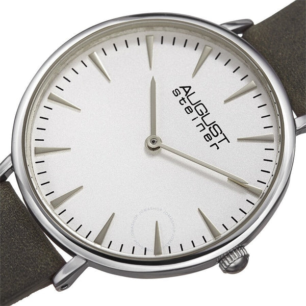 August Steiner Quartz White Dial Ladies Watch AS8187GY - The Watches Men & Co #2
