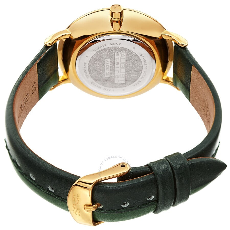 August Steiner Quartz White Dial Ladies Watch AS8261GN - The Watches Men & Co #4