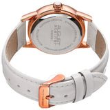August Steiner Quartz White Dial White Leather Ladies Watch AS8234WT - The Watches Men & Co #4
