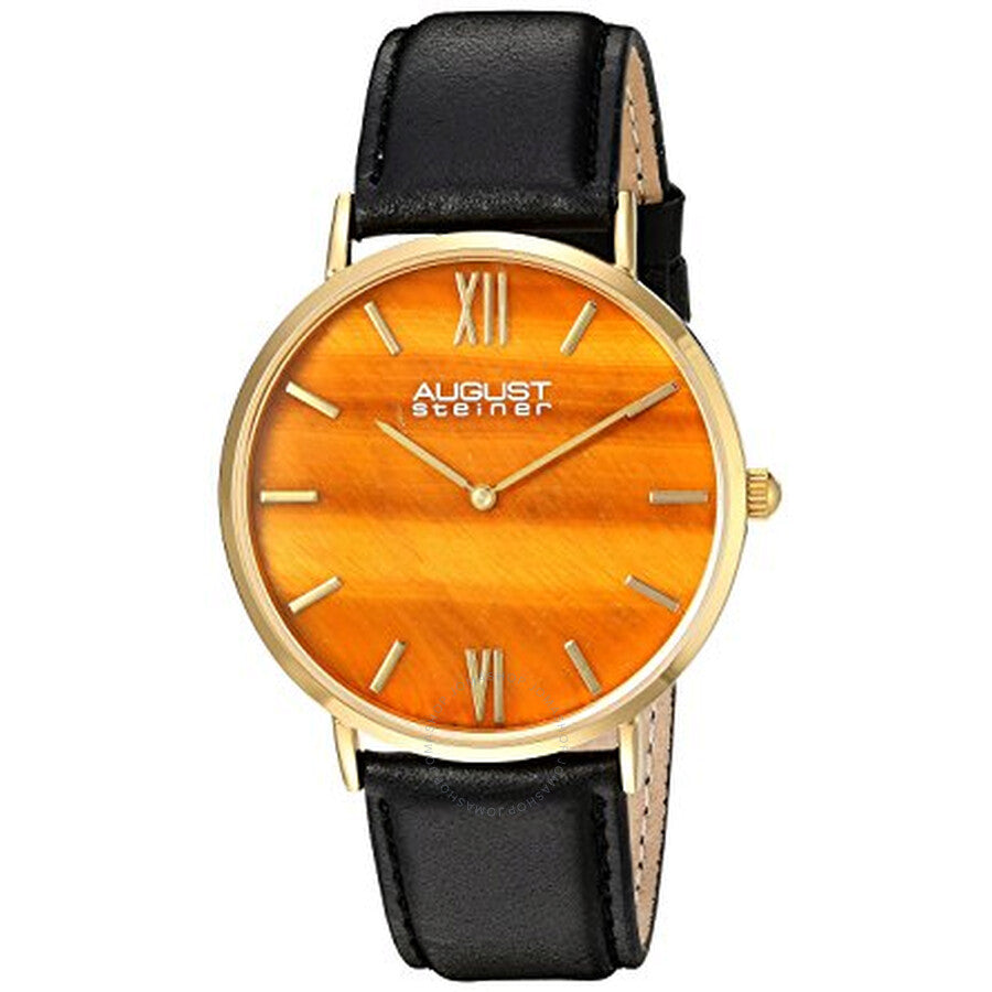 August Steiner Urbane Quartz Yellow Dial Men's Watch AS8211YGYL - The Watches Men & Co
