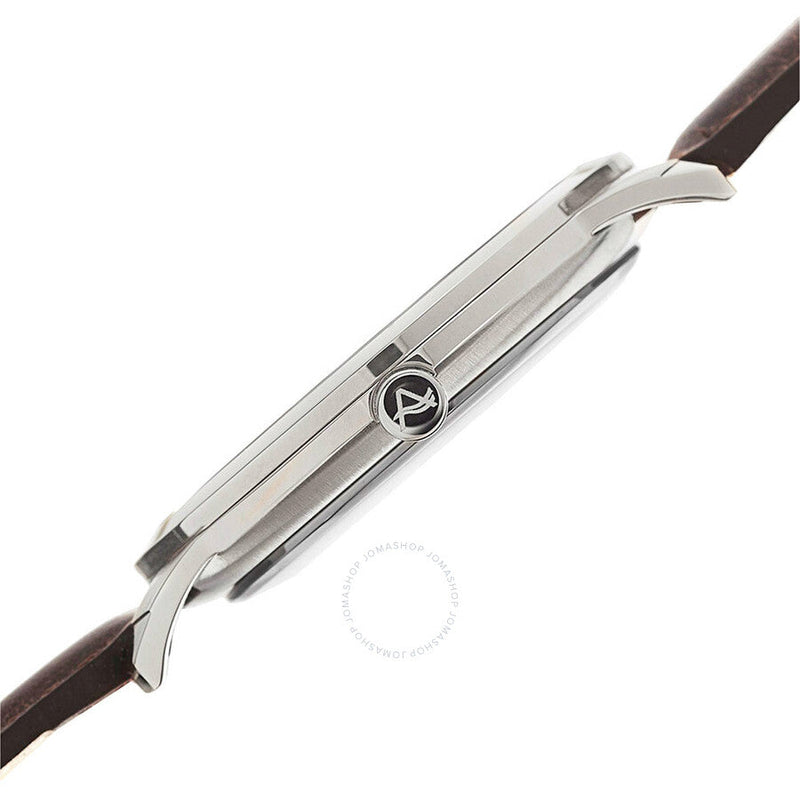 August Steiner White Dial Brown Leather Men's Watch AS8108BR - The Watches Men & Co #3