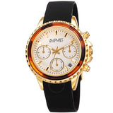 August Steiner Chronograph Quartz White Dial Ladies Watch AS8268BKG - The Watches Men & Co