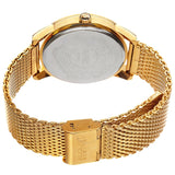 August Steiner White Dial Yellow Gold-tone Mesh Men's Watch AS8195YG - The Watches Men & Co #4
