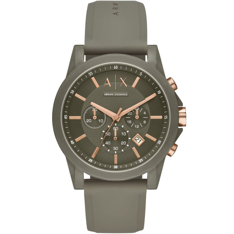 Armani Exchange Outer Banks Chronograph Siliconce Watch - AX1341