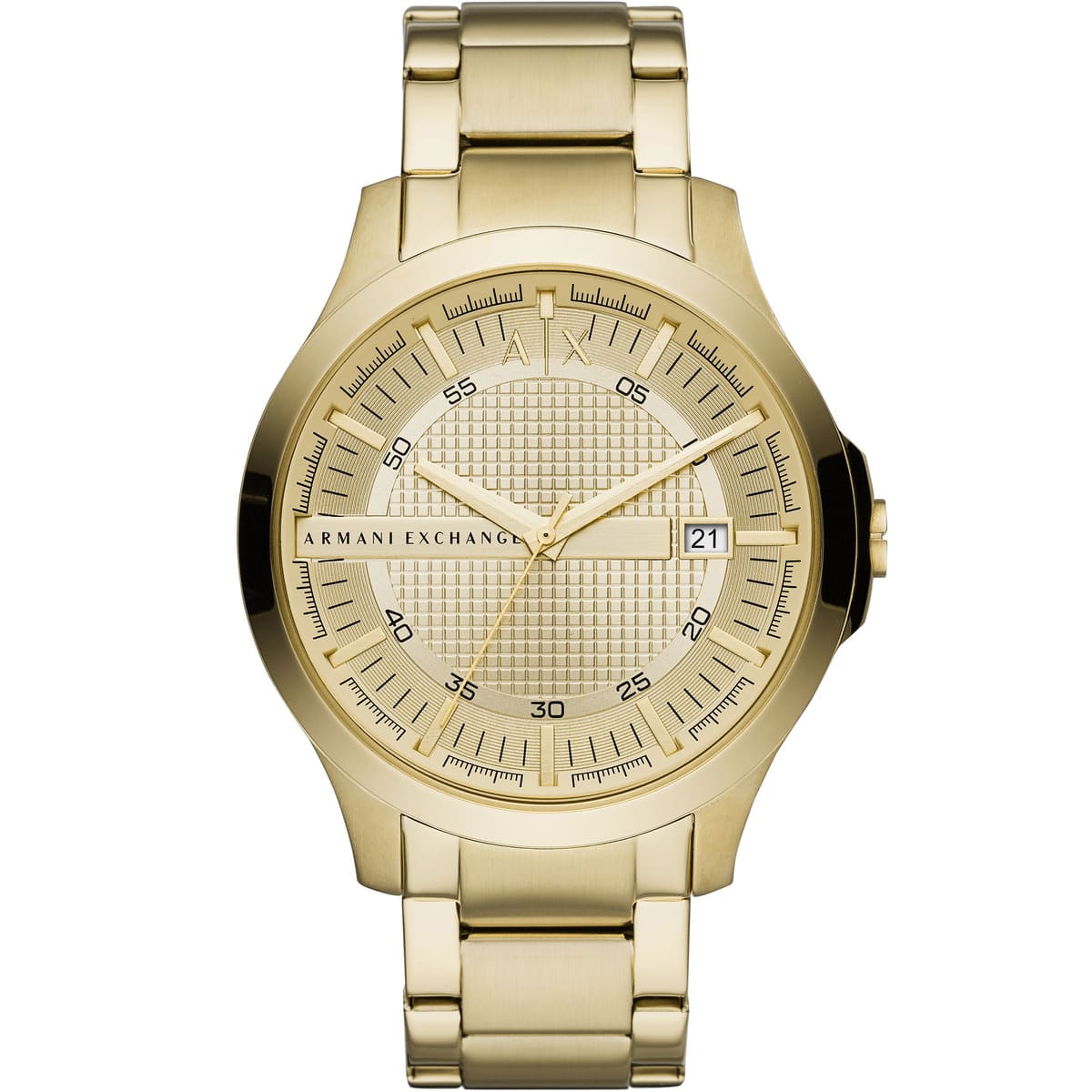 Armani Exchange Hampton Date All Gold Dial Watch - AX2415