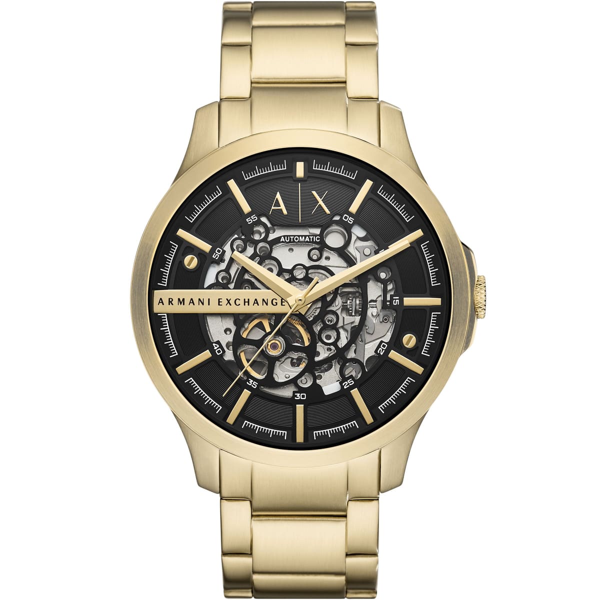 Armani Exchange Hampton Automatic All Gold Watch - AX2419