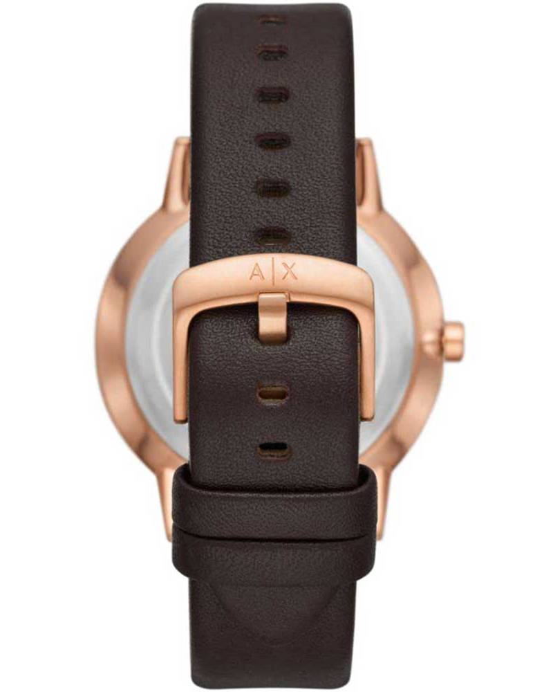Armani Exchange Cayde Multifunction Brown Leather Men's Watch - AX2756