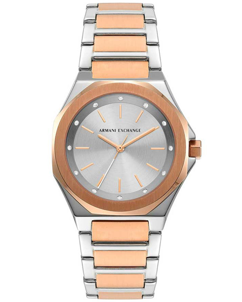 Armani Exchange Three-Hand Two-Tone Stainless Steel Watch AX4607