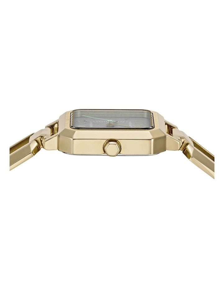 Side view of Armani Exchange AX5726 watch showing case profile and bracelet