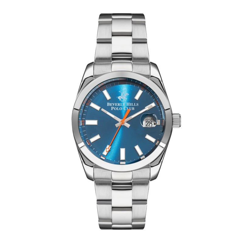 BEVERLY HILLS POLO CLUB Men’s Analog Blue Sunray Brush Dial Watch – BP3288X.390 - Watch