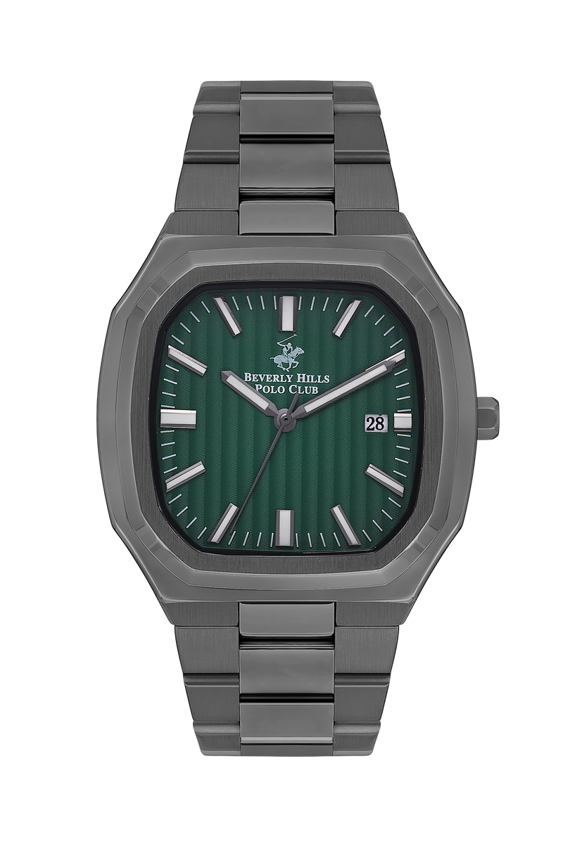 BEVERLY HILLS POLO CLUB Men’s Analog Green Dial Watch – BP3547X.070 - Watch