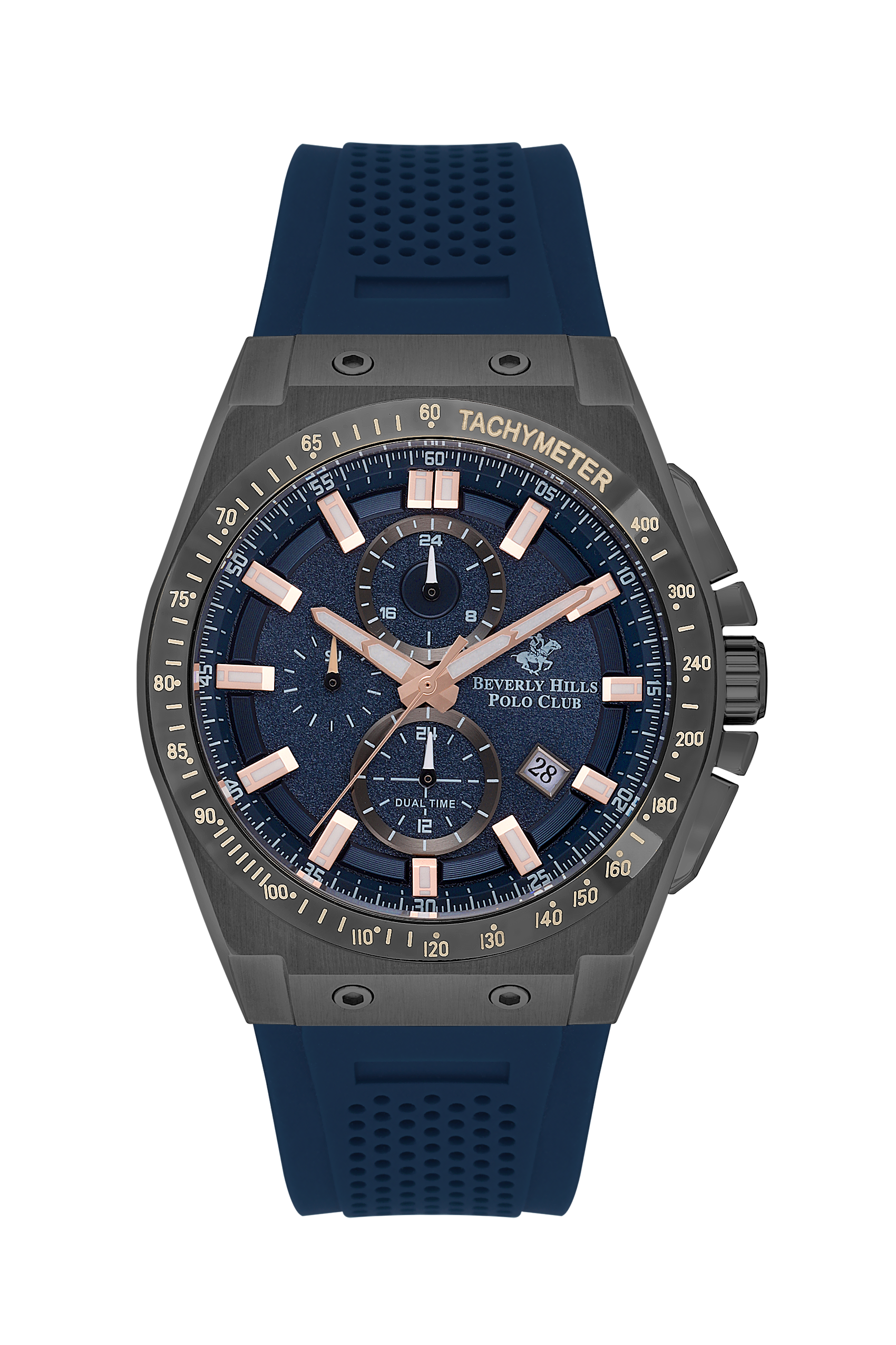 BEVERLY HILLS POLO CLUB Men’s Multi-Function Dark Blue Dial Color Watch – BP3541X.099 - Watch