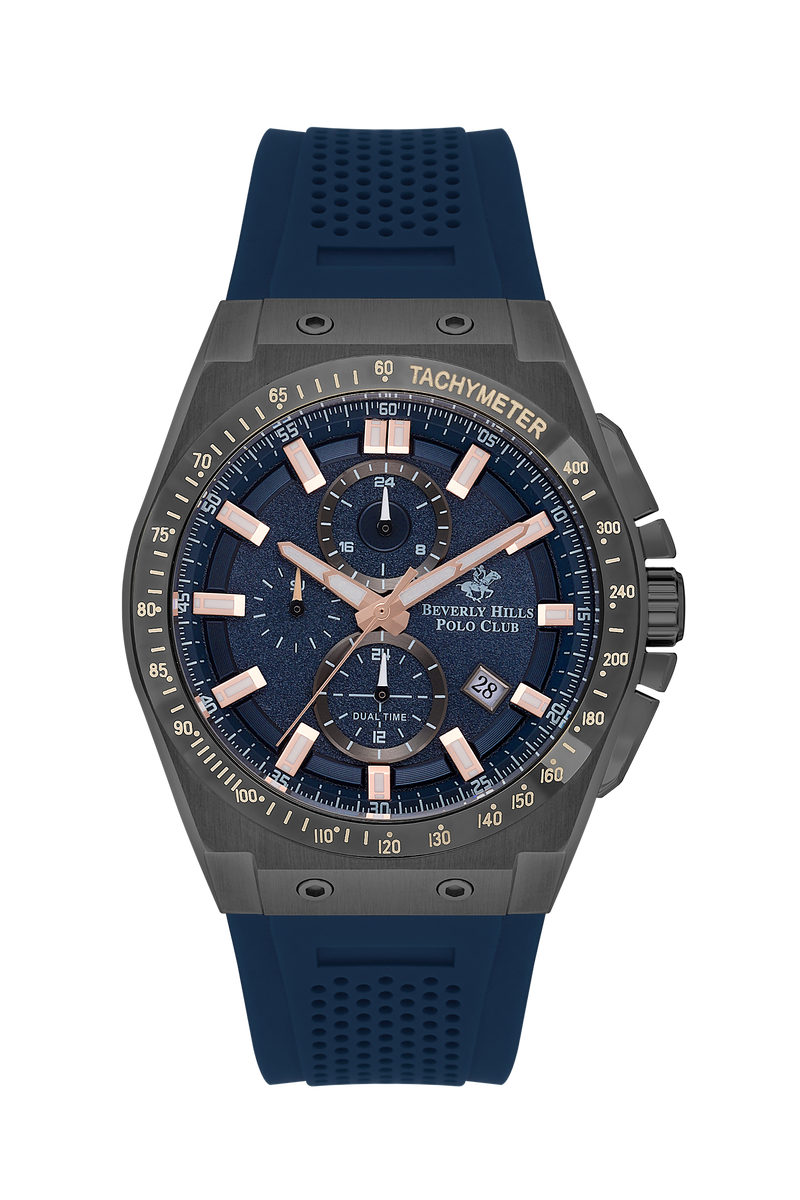 BEVERLY HILLS POLO CLUB Men’s Multi-Function Dark Blue Dial Color Watch – BP3541X.099 - Watch
