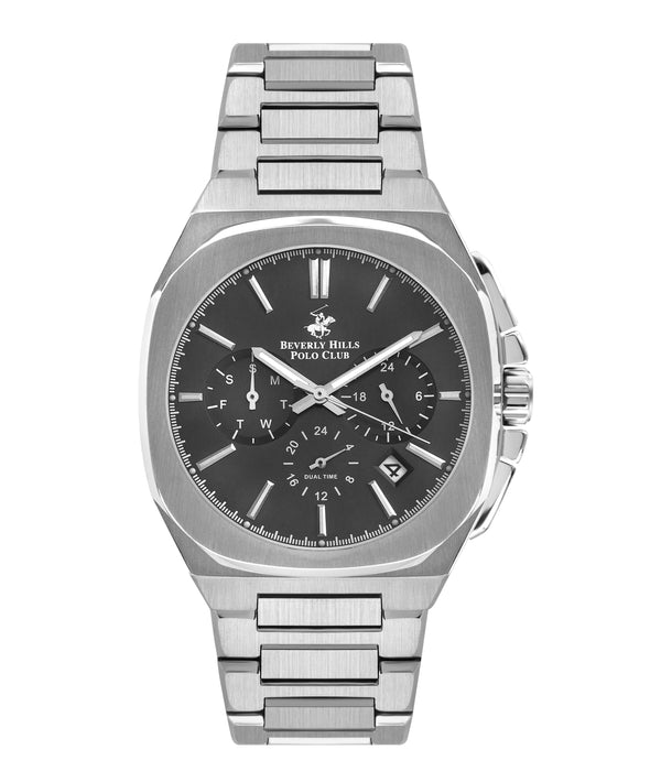 BEVERLY HILLS POLO CLUB Men’s Silver Strap Analog Watch – BP3210X.350 - Watch