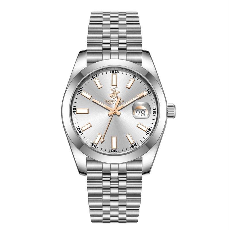 Beverly Hills Polo Club Silver Stainless Steel Men's Watch - BP3810X.330 BP3810X.330 - Image 1