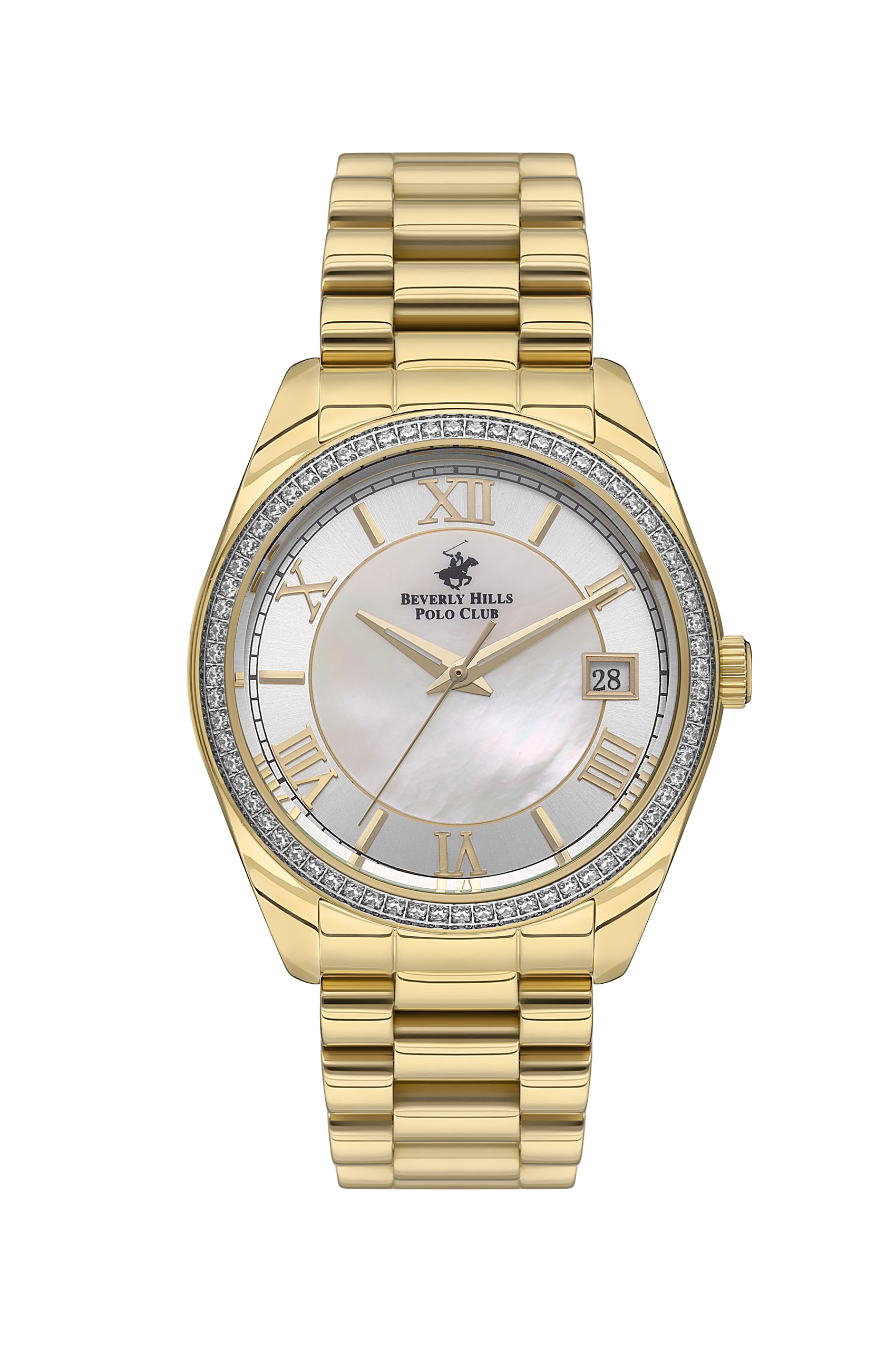 BEVERLY HILLS POLO CLUB Women’s 36 MM Gold Analog Stainless Steel Watch – BP3592C.120 - Watch