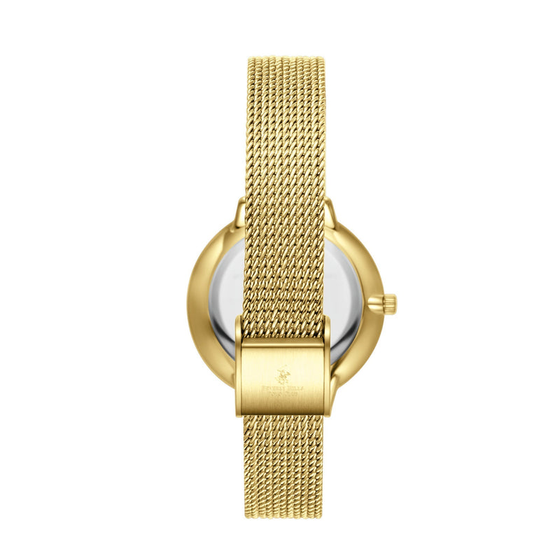 BEVERLY HILLS POLO CLUB Women’s Gold Mesh Diamond Watch – BP3312X.130 - Watch