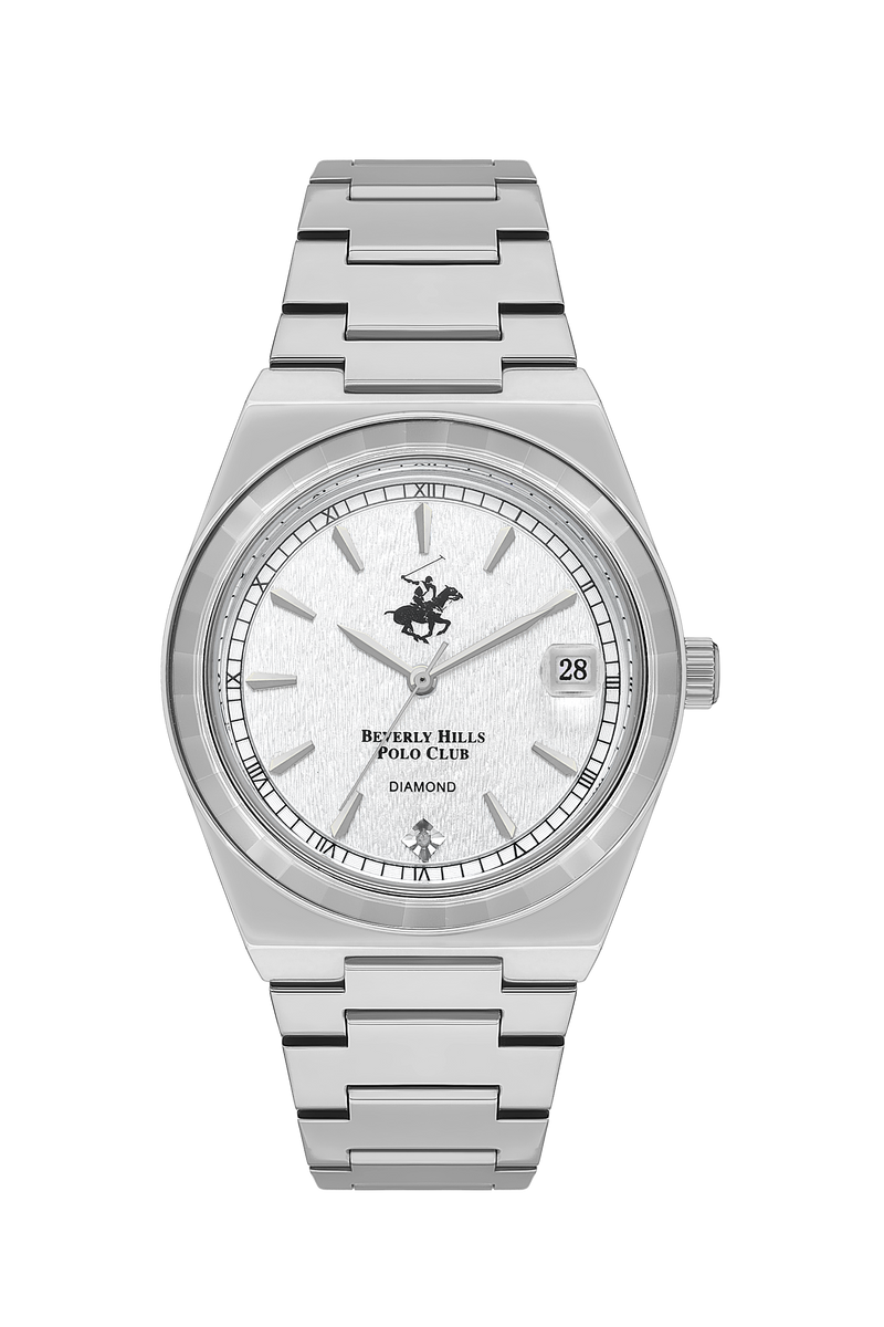 BEVERLY HILLS POLO CLUB Women’s White Dial Diamond Watch – BP3562C.330 - Watch