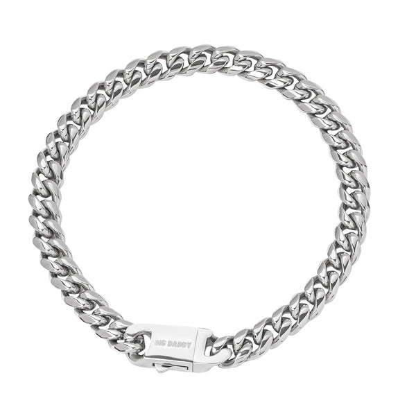 Big Daddy 10MM Cuban Link Stainless Steel Bracelet - Bracelet