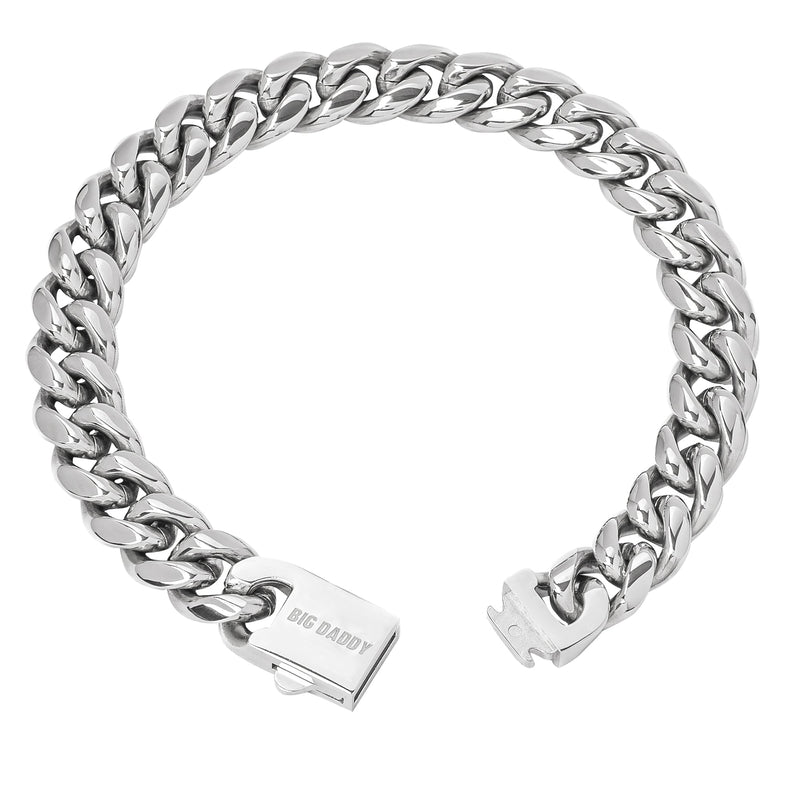 Big Daddy 12MM Cuban Link Stainless Steel Bracelet - Bracelet