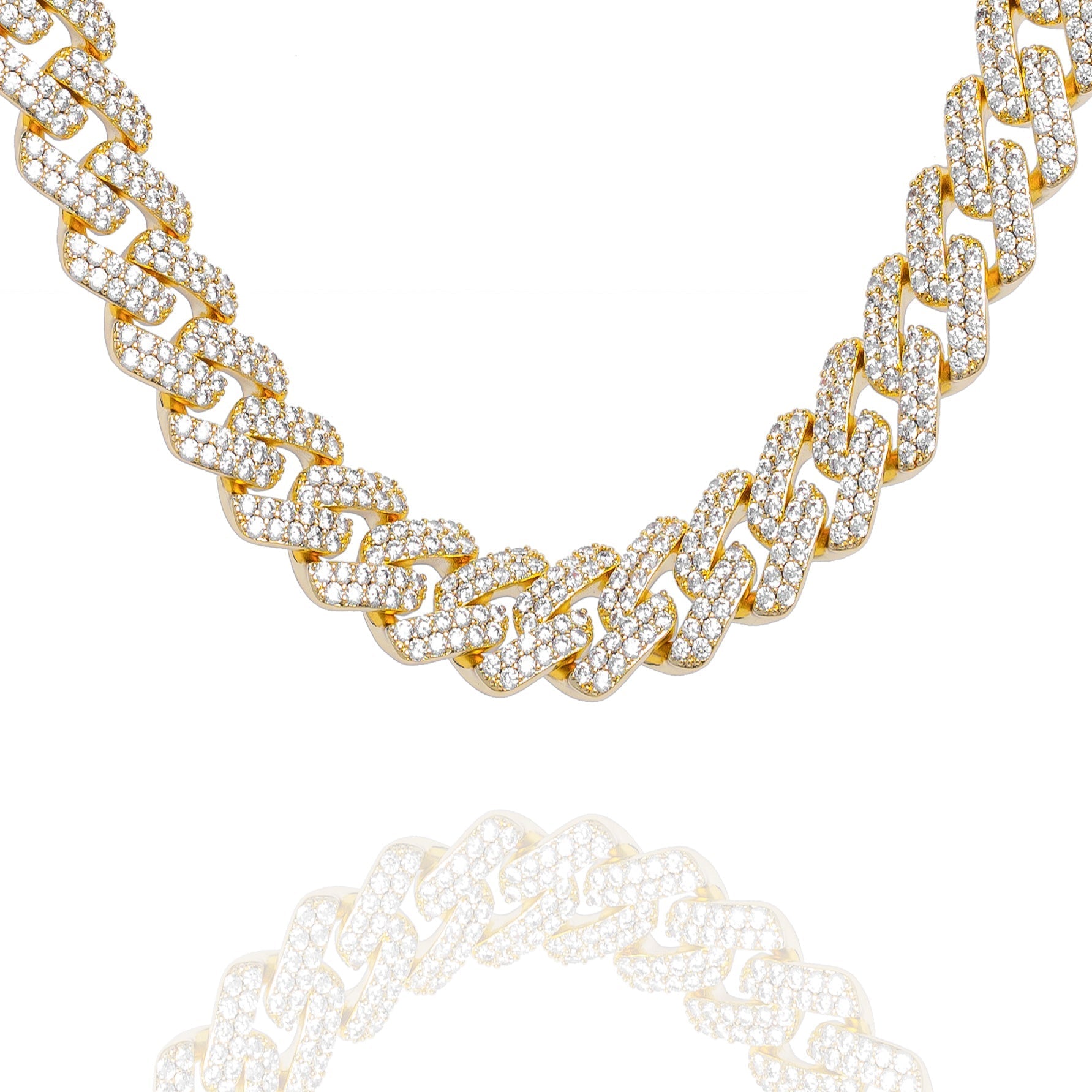 Big Daddy 12MM Gold Diamond Figaro Chain - Chain