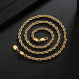 Big Daddy 4mm Stainless Steel Gold Rope Chain - Chain