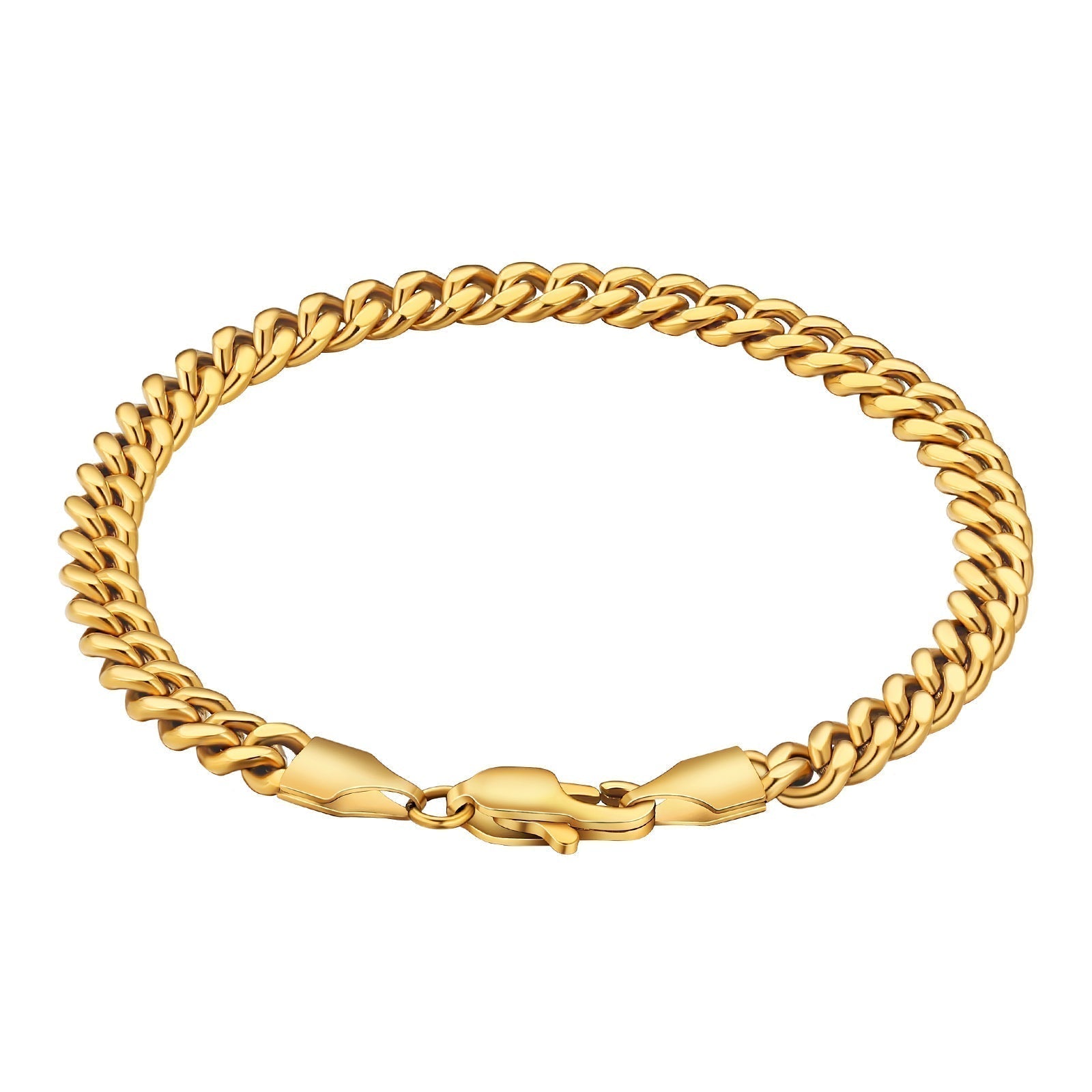 Big Daddy 5mm Cuban Link Gold Bracelet - Bracelet