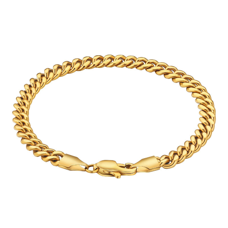 Big Daddy 5mm Cuban Link Gold Bracelet - Bracelet