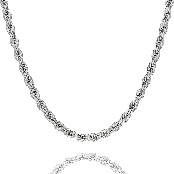 Big Daddy 6MM Silver Steel Rope Chain - Chain