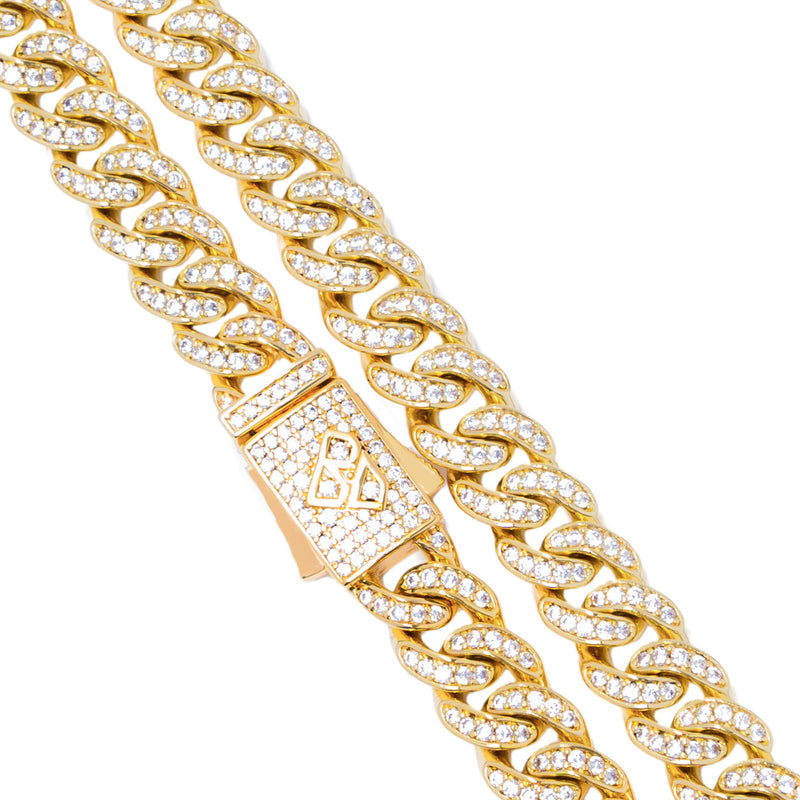 Big Daddy 8MM Bling Curb Cuban Gold Chain - Chain