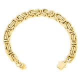 Big Daddy 8MM Byzantine 2.0 Link 18K Gold Bracelet - Bracelet
