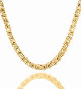 Big Daddy 8MM Byzantine Link 18K Gold Chain - Chain