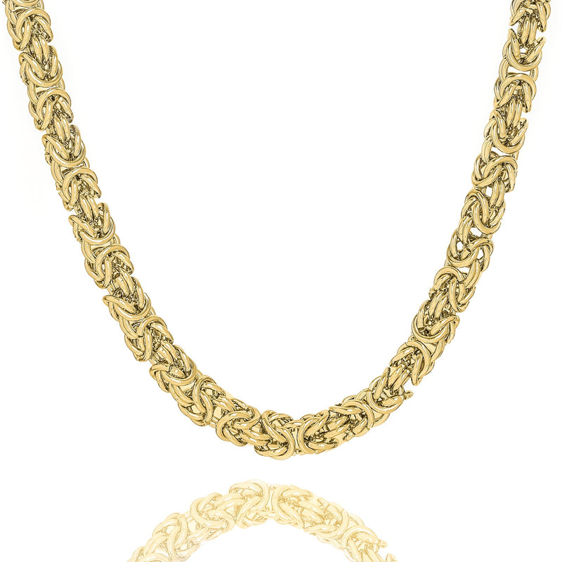 Big Daddy 8MM Byzantine Link Gold Chain - Chain