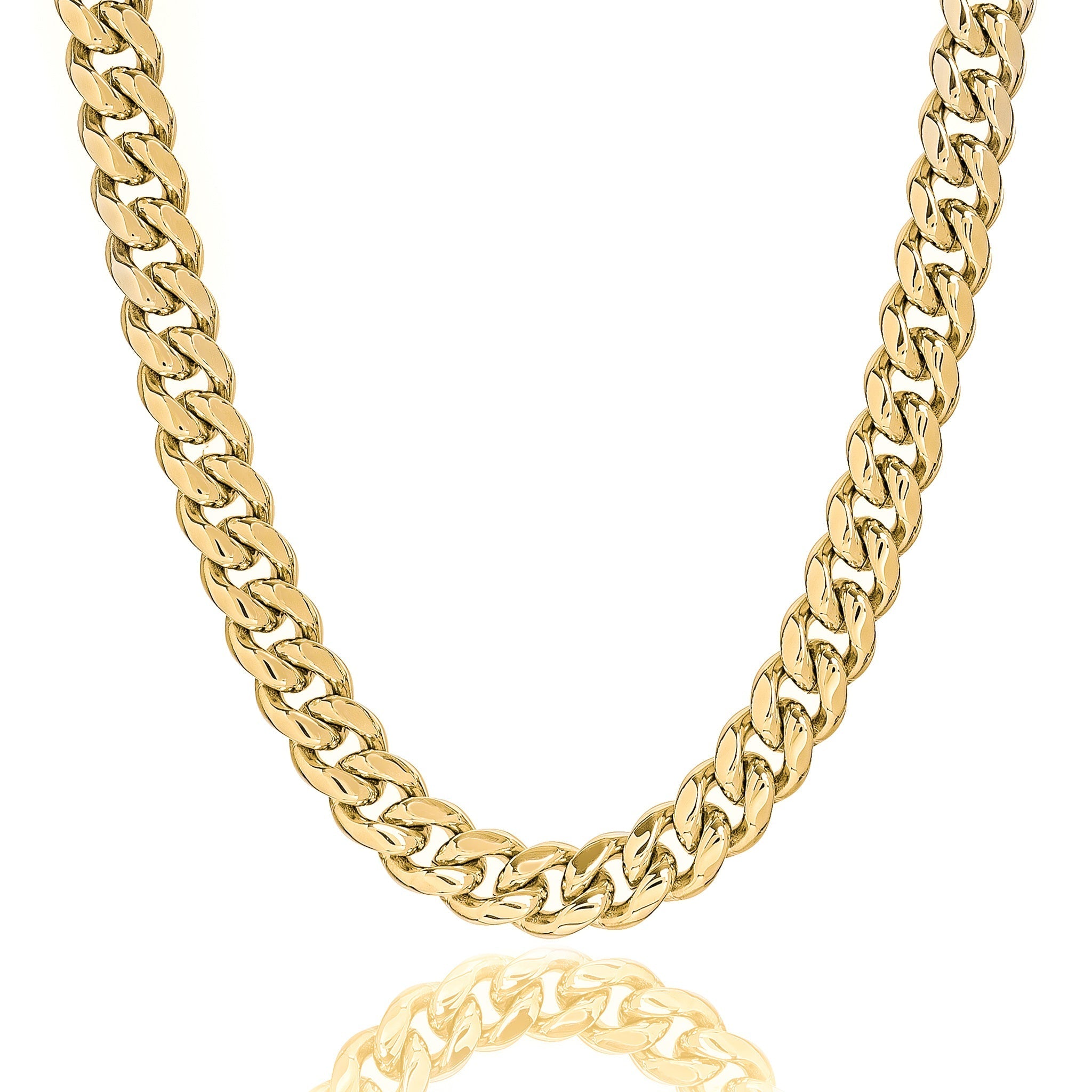 Big Daddy 8MM Cuban Link 18K Gold Chain - Chain