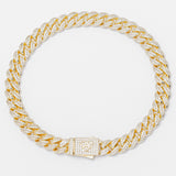 Big Daddy 8MM Cuban Link Gold Iced Out Bracelet - Bracelet