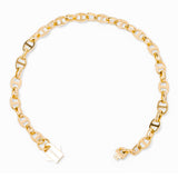Big Daddy 8MM Gold Mariner Link Bracelet - Bracelet