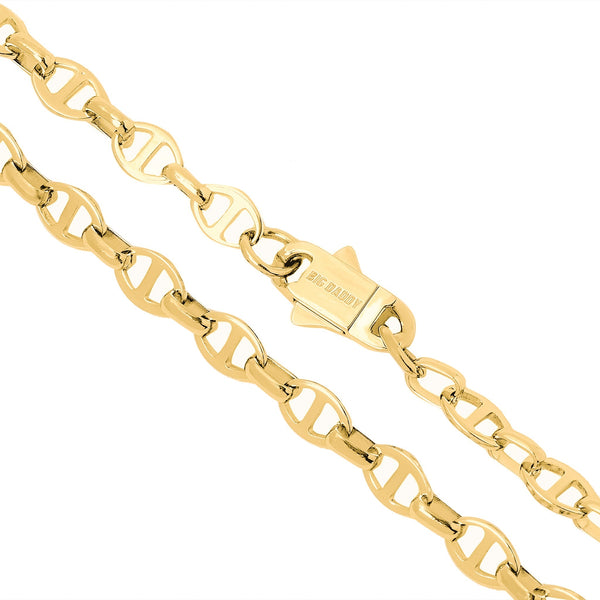 Big Daddy 8MM Gold Mariner Link Chain - Chain