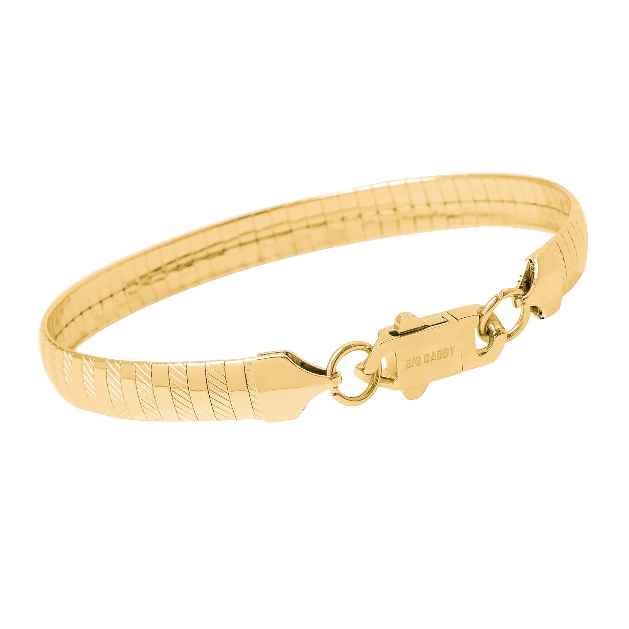 Big Daddy 8MM Gold Omega Bracelet - Bracelet