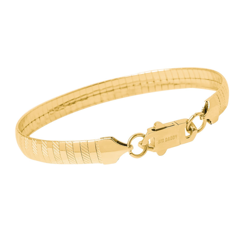 Big Daddy 8MM Gold Omega Bracelet - Bracelet
