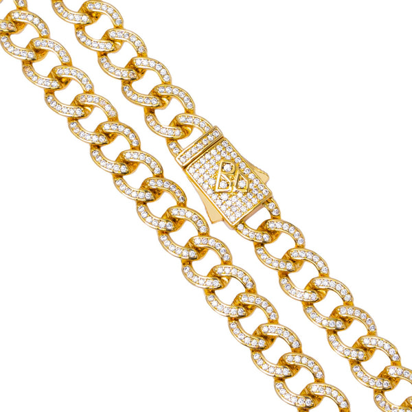 Big Daddy 8MM Iced Cuban Gold Chain - Chain