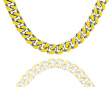 Big Daddy 9MM Enamel Yellow Steel Cuban Chain - Chain