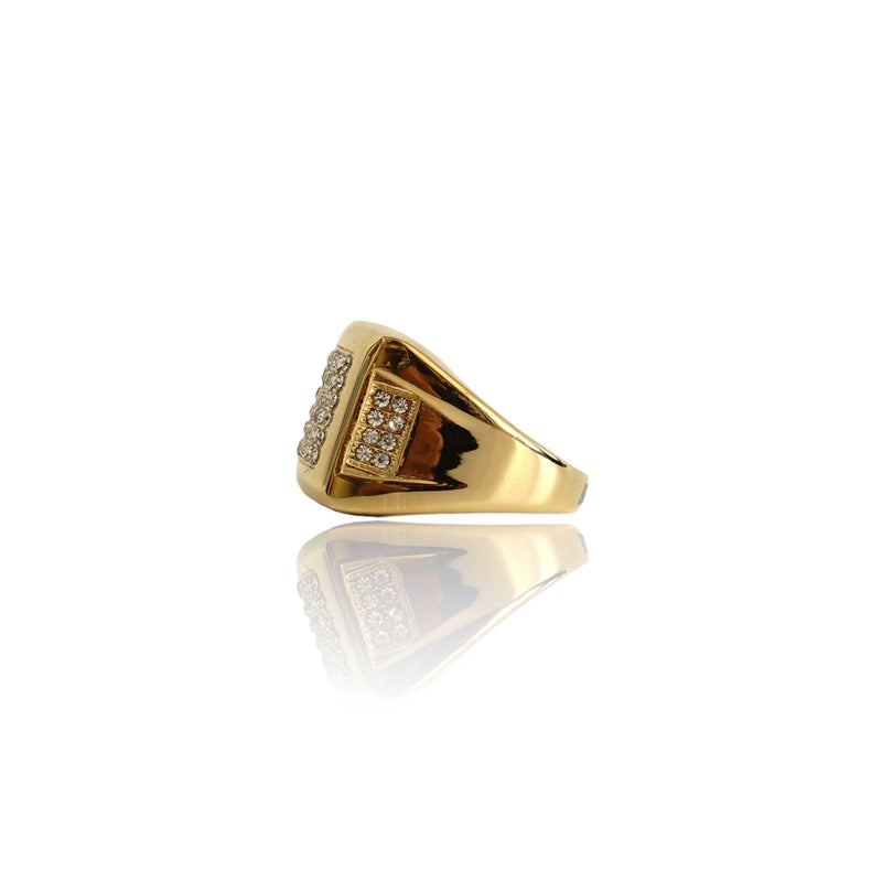 Big Daddy Bling Square Gold Ring - Ring
