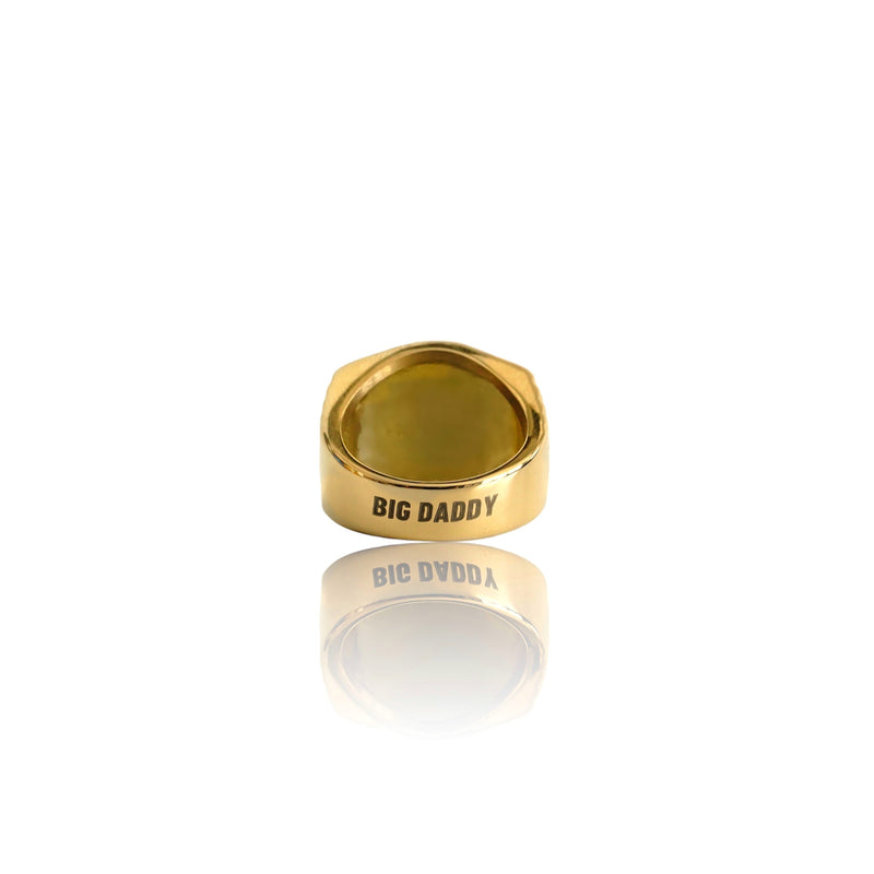 Big Daddy Bling Square Gold Ring - Ring