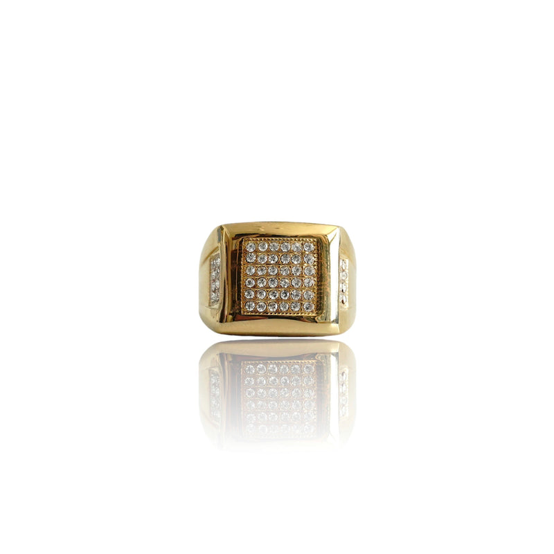 Big Daddy Bling Square Gold Ring - Ring