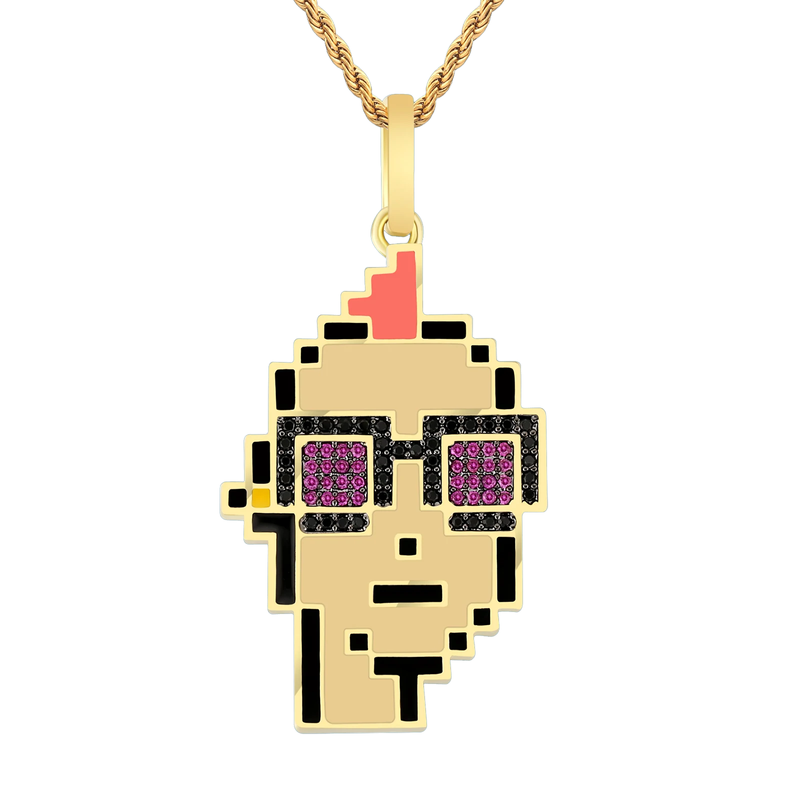 Big Daddy Cryptopunk NFT Pendant #2 - Limited edition - Pendant
